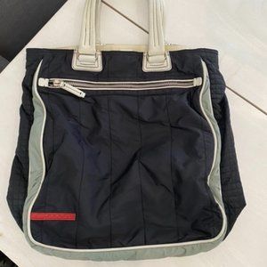 Prada Leather/Nylon Tote Bag